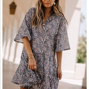 NWT Bell Sleeve Mini Dress